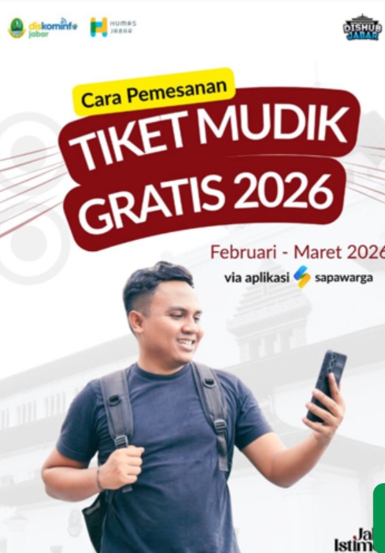 Daftar Lewat Aplikasi Sapawarga Pemprov Jabar Siapkan 3.040 Tiket Mudik Gratis 2026