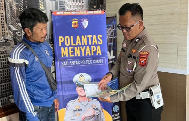 Polres Cimahi Perkuat Layanan Humanis Saat Ramadhan 1447 H, Melalui Program Polantas Menyapa Samsat