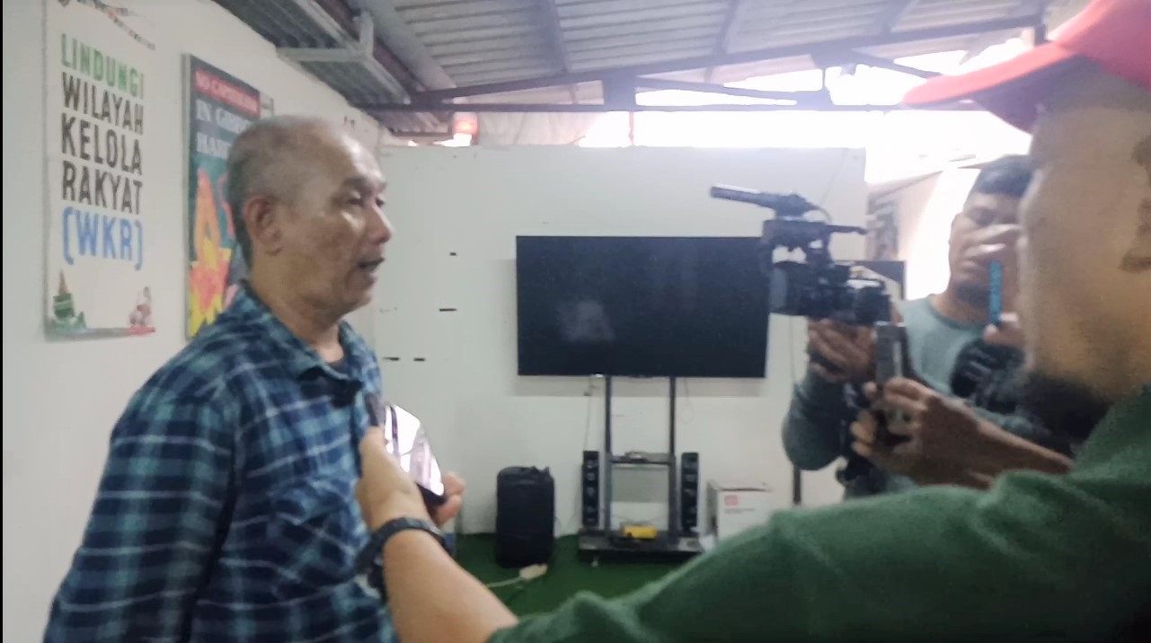   Aktivis WALHI Jabar Tolak Penggusuran Lahan Warga Taman Sari Bogor oleh PT PMC.