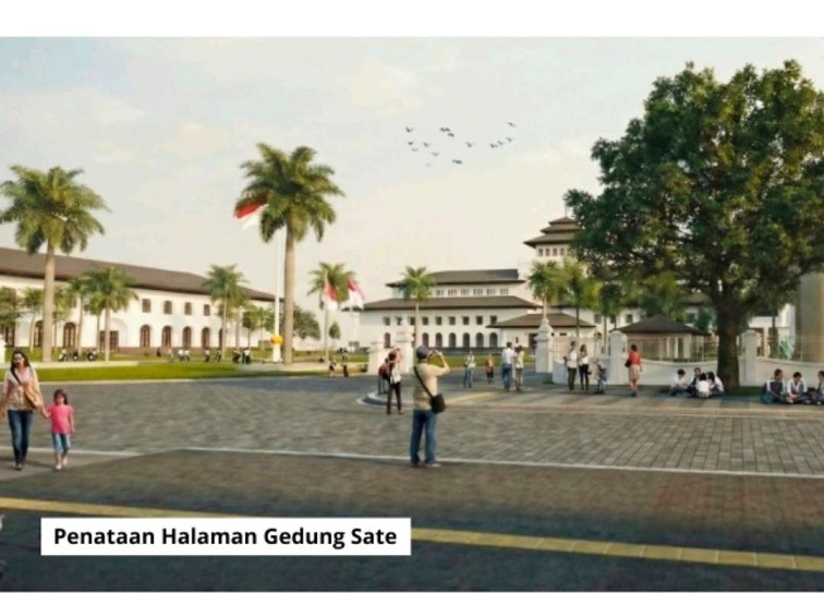 Begini Alasan KDM Tata Pelataran Gedung Sate